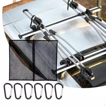 Грузовая сетка для пикапа, двухслойный нейлоновый материал, простая сборка, многофункциональная 100cmx120cm