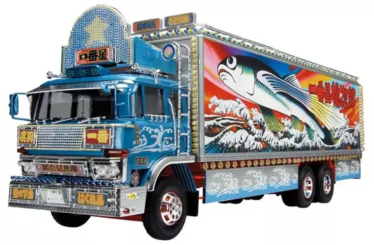 Грузовик Aoshima Bunka Kyozaisha, серия Yaro, Ichibanboshi Hot Air, 5000 км, пластиковая модель 1/32 № 2