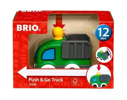 Грузовик BRIO Push Go 30286 зеленый и