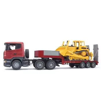 Грузовик Bruder SCANIA CAT Бульдозер BR03555 и