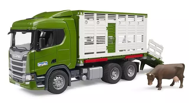 Грузовик для перевозки скота SCANIA (с крупным рогатым скотом)