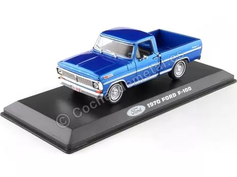 Грузовик Ford F серии 1979 года, темно-синий, аутентичный декор из полиэстера, аутентичные резиновые шины, точные детали, защитный акриловый чехол, ограниченный тираж