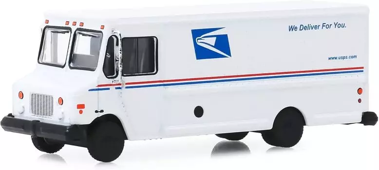 Greenlight 1/64 Почтовый грузовик 2019 USPS Почтовая служба США Миниатюрная машинка белый