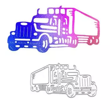 Грузовик, металл, сталь, трафареты, трафареты для скрапбукинга, ремесленные штампы, 3D DIY, изготовление фестивальных карт серебряный