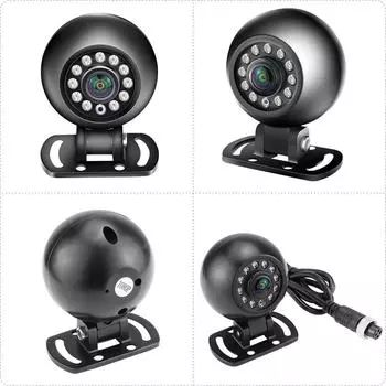 Грузовики, автофургоны, прицепы, фургоны, автобусы AHD 720/1080P Водонепроницаемая ИК-камера ночного видения с углом обзора 180 градусов, передняя/задняя/боковая камера заднего вида