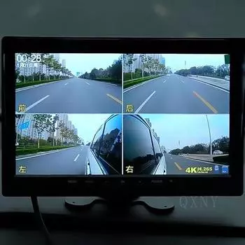 Грузовой автомобильный 4-канальный цифровой видеорегистратор с камерой заднего вида, 4-контактный видеорегистратор, 7-дюймовый монитор заднего вида для автобусов, автофургонов, прицепов, пикапов, грузовиков, фургонов None