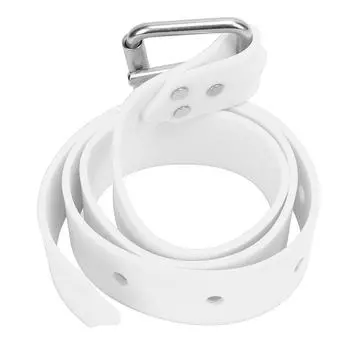 Грузовой пояс для дайвинга, регулируемый силиконовый грузовой пояс для фридайвинга с быстросъемной пряжкой для подводного плавания белый