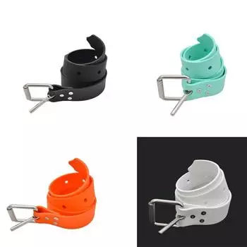 Грузовой пояс для подводного плавания, силиконовый грузовой пояс для дайвинга, быстросъемная пряжка из нержавеющей стали с 8 регулируемыми белый