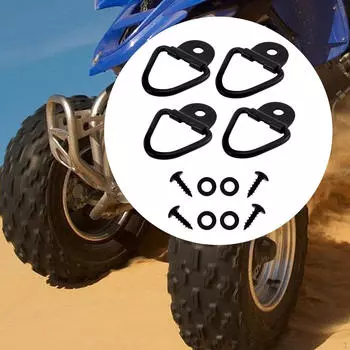 Грузовой V-образный крепежный болт из углеродистой стали, прочные крепежные кольца на 1000 фунтов для домашнего хозяйства 4 Pieces Hooks