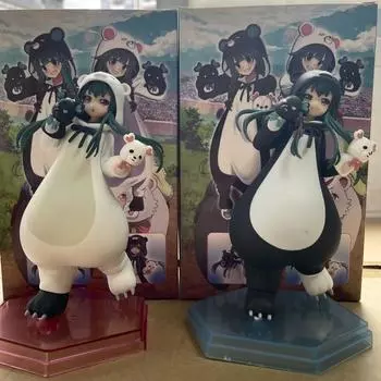GSC POP KUMA KUMA KUMA BEAR Юна Черный медведь Белый Медведь Симпатичный Мультфильм Аниме Девушка Фигурка Модель Украшение without box белый