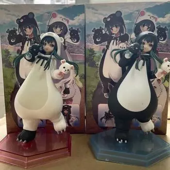 GSC POP Xiongxiong отваживается на другой мир, Юнай черный медведь белый медведь красивый девушка ручной работы модель украшения