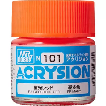 GSI Creos Acrision Color флуоресцентная красная флуоресцентная краска для модели N101, 10 мл