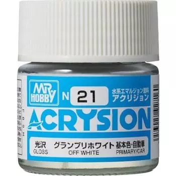 GSI Creos Acrision Color Grand Prix White Gloss 10ml Model Paint N21