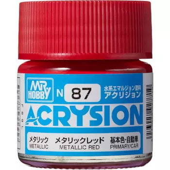 GSI Creos Acrision Color Metallic Red Metallic 10 мл Модельная краска N87