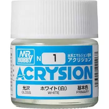 GSI Creos Acrision Цвет Белый (белый) Глянцевая 10мл Модельная краска N1