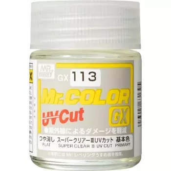 GSI Creos г-н. Color GX Super Clear 3 UV Cut Matte 18 мл краска для хобби GX113