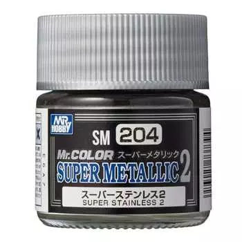 GSI Creos г-н. Краска для модели Super Metallic 2 Super Stainless Steel 2 10 мл SM204