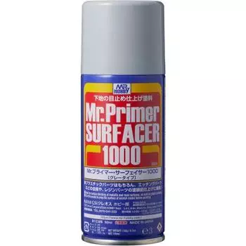 GSI Creos г-н. Primer Surfacer 1000 Spray Grey 170ml Материал для обработки поверхностей Hobby B524