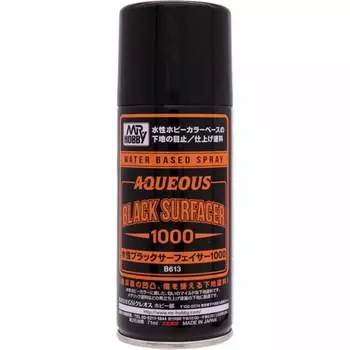 GSI Creos GSI Creos Black Surfacer на водной основе 1000 Spray Hobby Finishing Material B613