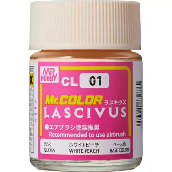 GSI Creos GSI Creos Г-н. Цвет LASCIVUS Белый Персик 18мл Gloss Модельная краска CL01