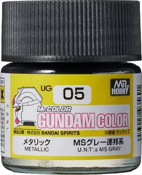 GSI Creos GSI Creos Gundam Color MS Gray Federation Metallic 10ml Model Paint UG05
