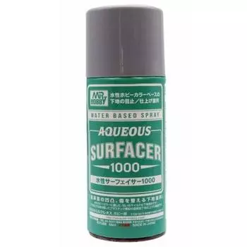 GSI Creos GSI Creos Surfacer на водной основе 1000 Спрей 170 мл Отделочный материал для хобби B611 Серый