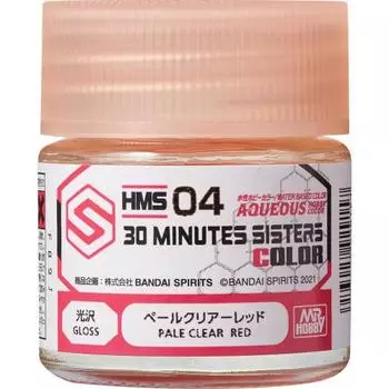GSI Creos GSI Creos Water-based 30 MINUTES SISTERS Color Pale Clear Red 10ml Model Paint HMS04