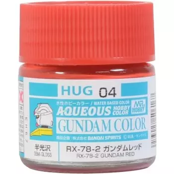GSI Creos GSI Creos Water-based Gundam Color RX-78-2 Gundam Red (MS Red) 10ml Model Paint HUG04