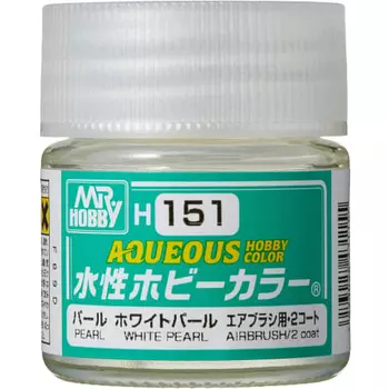 GSI Creos GSI Creos Water-based Hobby Color White Pearl 10ml Model Paint H151