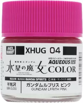 GSI Creos Gundam Color Gundam Lubris Pink 10 мл Модельная краска XHUG04 на водной основе