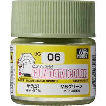 GSI Creos Gundam Color MS Green Semi-gloss 10ml Model Paint UG06