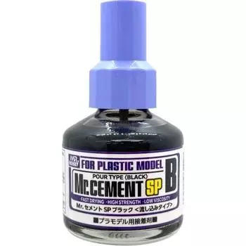 GSI Creos Mr. Cement SP Black Pour Type 40ml Model Adhesive MC132