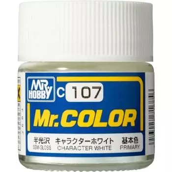 GSI Creos Mr. Color Character White Semi-gloss 10ml Model Paint C107