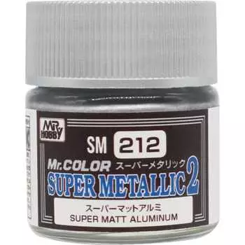 GSI Creos Mr. Color Super Metallic 2 Super Matte Aluminum 10ml Model Paint SM212