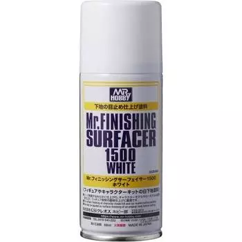 GSI Creos Mr. Finishing Surfacer 1500 White Spray 170ml Model Surface Treatment Material B529