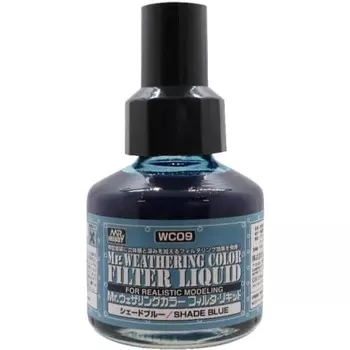 GSI Creos Mr. Weathering Color Filter Liquid Shade Blue 40ml Model Paint WC09