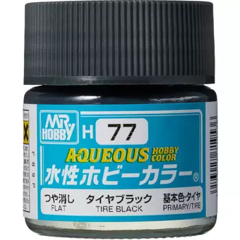 GSI Creos New Water-based Hobby Color Tire Black 10ml Model Paint H77