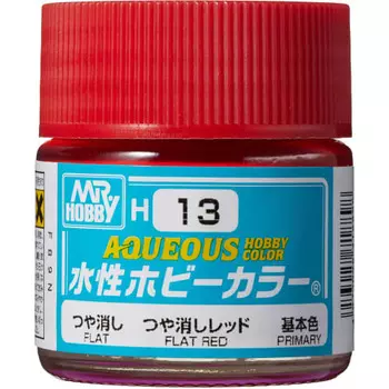 GSI Creos New Water-based Hobby Color Matte Red Matte 10ml Model Paint H13