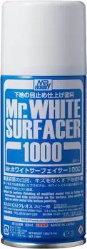 GSI Creos White Surfacer 1000 Spray 170ml Материал для обработки поверхностей для хобби B511 Mr.