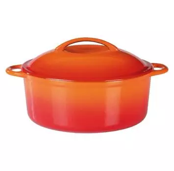 GSW cast iron сотейник 24 см - 4.0 литров ORANGE SHADOW