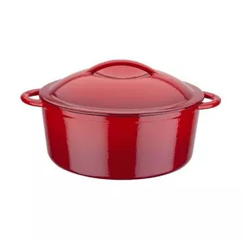 GSW cast iron сотейник 24 см - 4.0 литров RED SHADOW