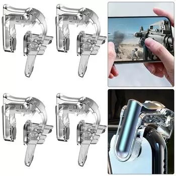 GT01 2Pair PUBG Mobile Trigger Grip Gamepad Fire Button Phone Controller UK