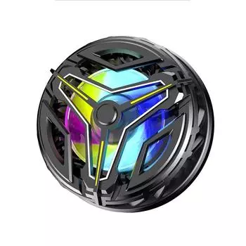 GT18 Магнитный радиатор для мобильного телефона Охлаждающий вентилятор Кулер с крутой лампой освещения Rgb Радиатор для чёрный