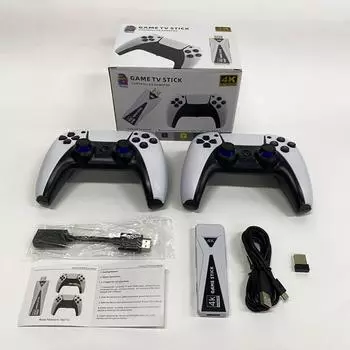 GT68 2,4G Беспроводная ТВ-игровая приставка в стиле ретро для семейства PSP PS1 Портативная аркадная игровая консоль Android 7,1 4K HD Видеоигра
