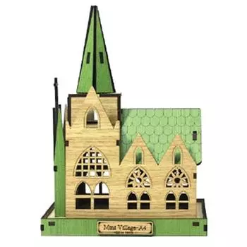 GT Global Mini Village A4 Собор 3D Трехмерный пазл BD 19