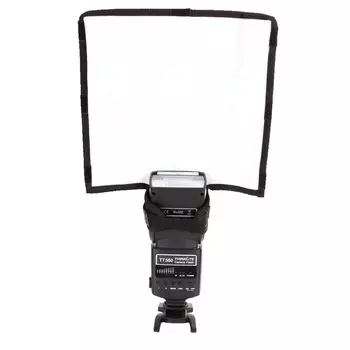 GTM Smith Strobe Гибкий отражатель Рассеиватель Маленький Фото Аксессуар Белый Крепление