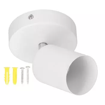GU10 Spotlight Base Single Head Wrotted Iron Adjustable Track Light Holder для спальни, покупок