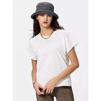 GU by Uniqlo Активный свитер с круглым вырезом T Ga 01 OFF WHITE/XS