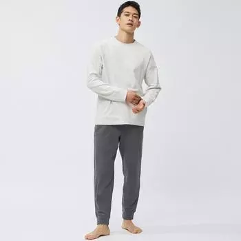 GU by Uniqlo эластичный мягкий комплект для отдыха с длинными рукавами и длинными брюками