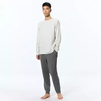 GU by Uniqlo эластичный мягкий комплект для отдыха с длинными рукавами и длинными брюками
